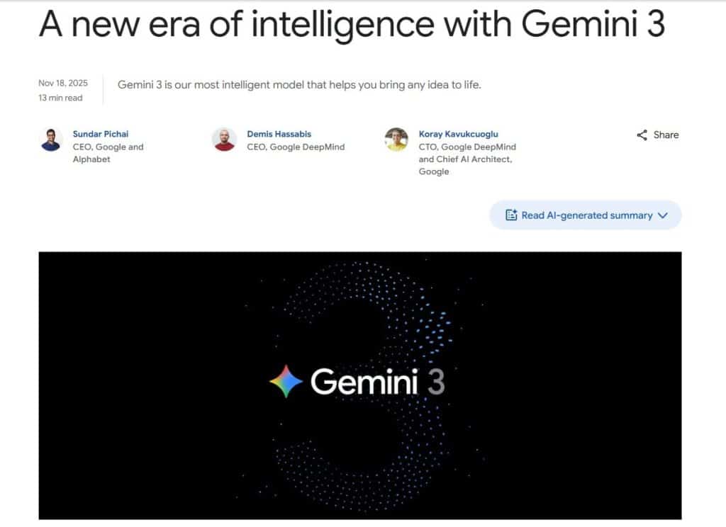 Gemini 3 vs GPT-5.1
