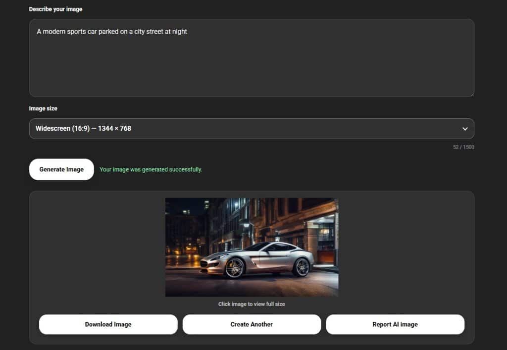 how to generate image with unlimited AI image generator