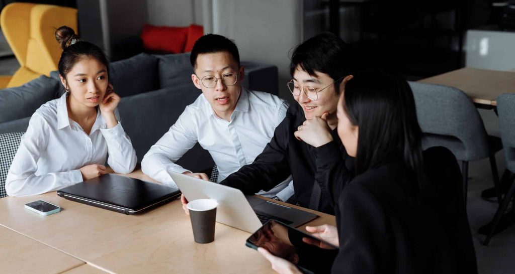 Small business team using digital tools and AI for everyday work